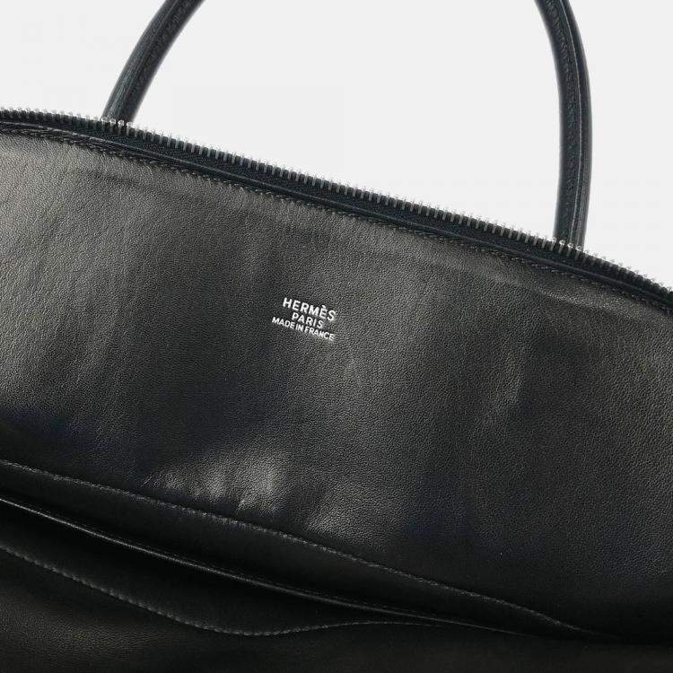 Pre Owned Hermes Black Taurillon Clemence Bolide 31 2way Handbag