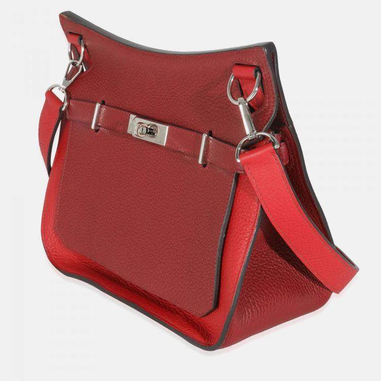 Pre Owned Hermes Team Jypsiere 28 Rouge H Casaque Clemence PHW