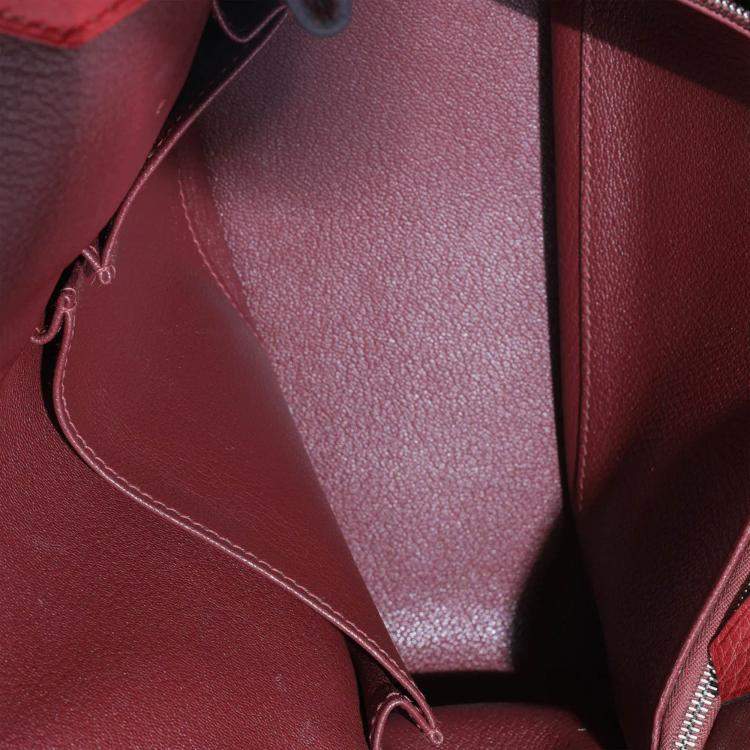 Pre Owned Hermes Team Jypsiere 28 Rouge H Casaque Clemence PHW
