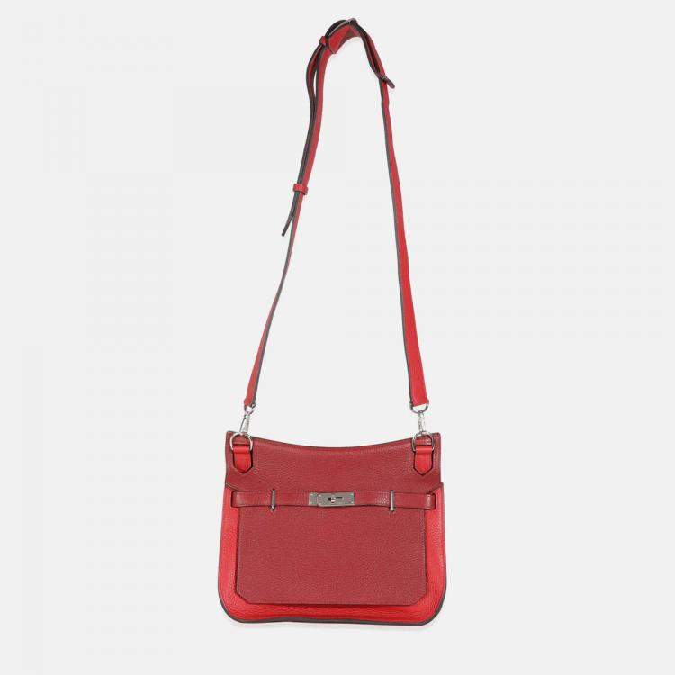 Pre Owned Hermes Team Jypsiere 28 Rouge H Casaque Clemence PHW