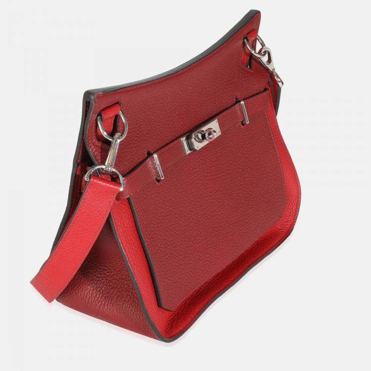 Pre Owned Hermes Team Jypsiere 28 Rouge H Casaque Clemence PHW