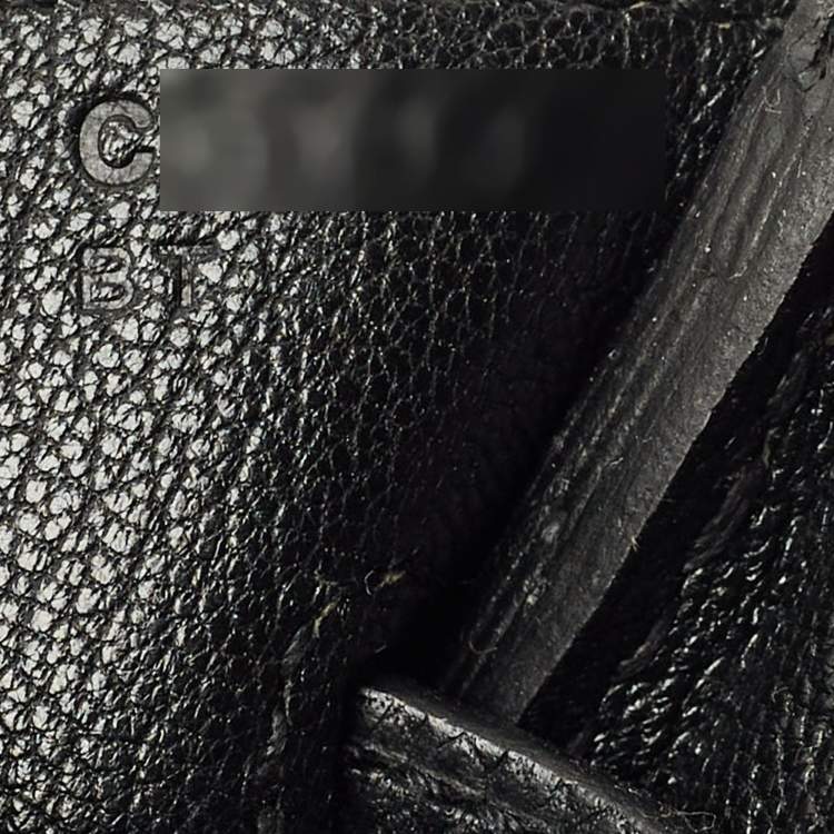 Pre Owned Hermes Noir Epsom Leather Gold Finish Birkin 30 Bag