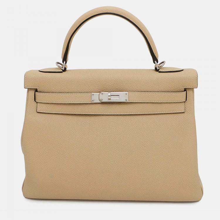 Pre Owned Hermes Kelly Trench Togo Leather 32 Handbag