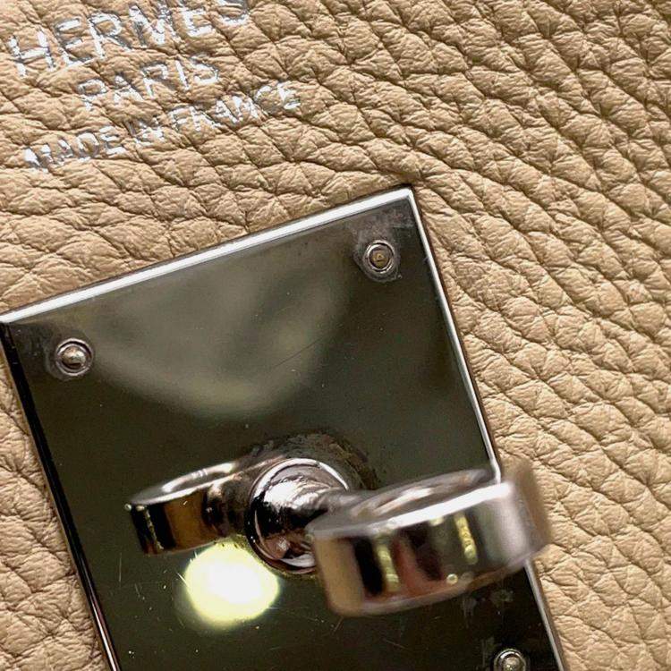 Pre Owned Hermes Kelly Trench Togo Leather 32 Handbag