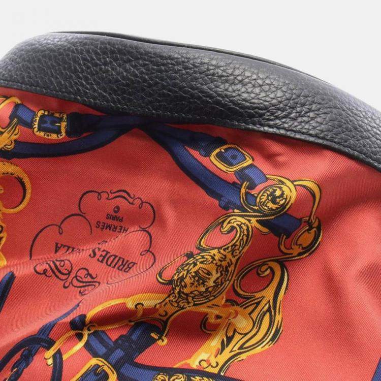 Pre Owned Hermes Sowacool 22 Brides De Gala Multicolor Leather Silk Shoulder Bag