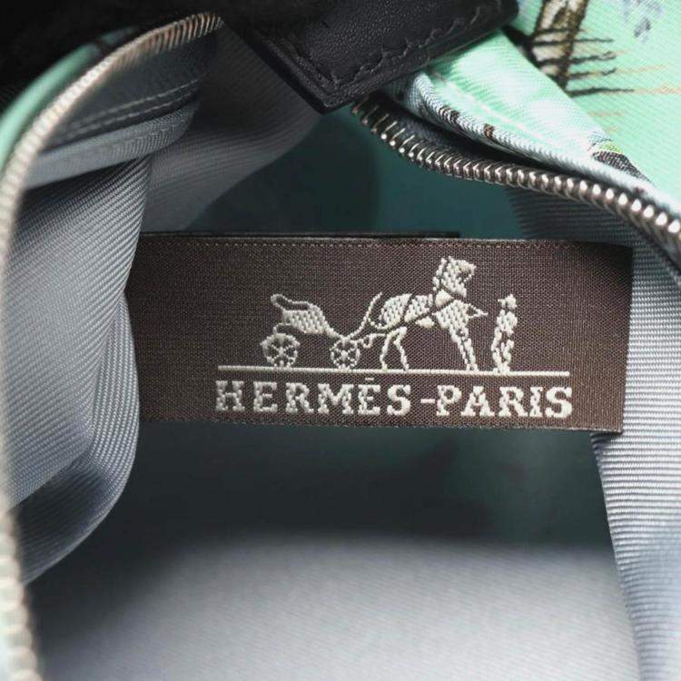 Pre Owned Hermes Barsovo Multicolor Leather Silk Handbag