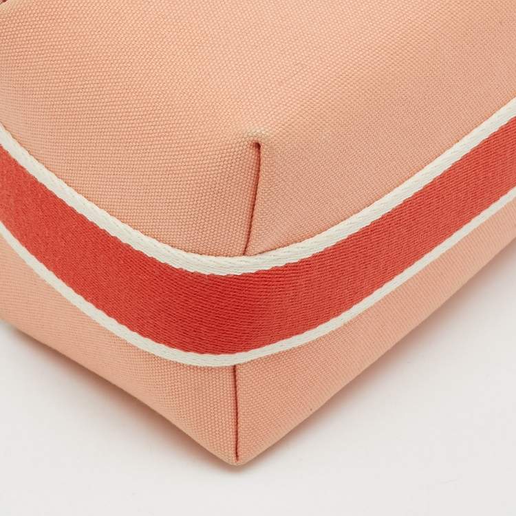Pre Owned Hermes Goyave Toile H Canvas Small Bride-a-Brac Case