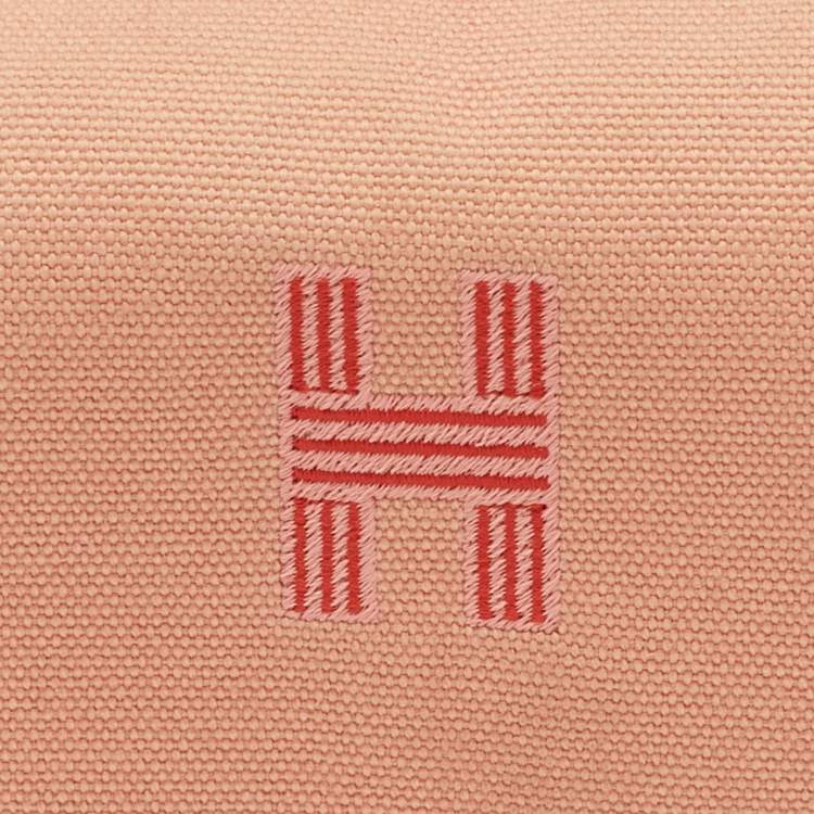Pre Owned Hermes Goyave Toile H Canvas Small Bride-a-Brac Case