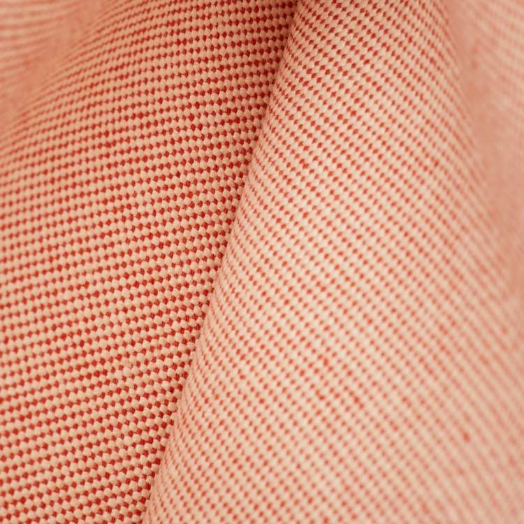 Pre Owned Hermès Rouge Piment Toile H and Vache Hunter Pegase Pop Herbag Zip 31 Bag
