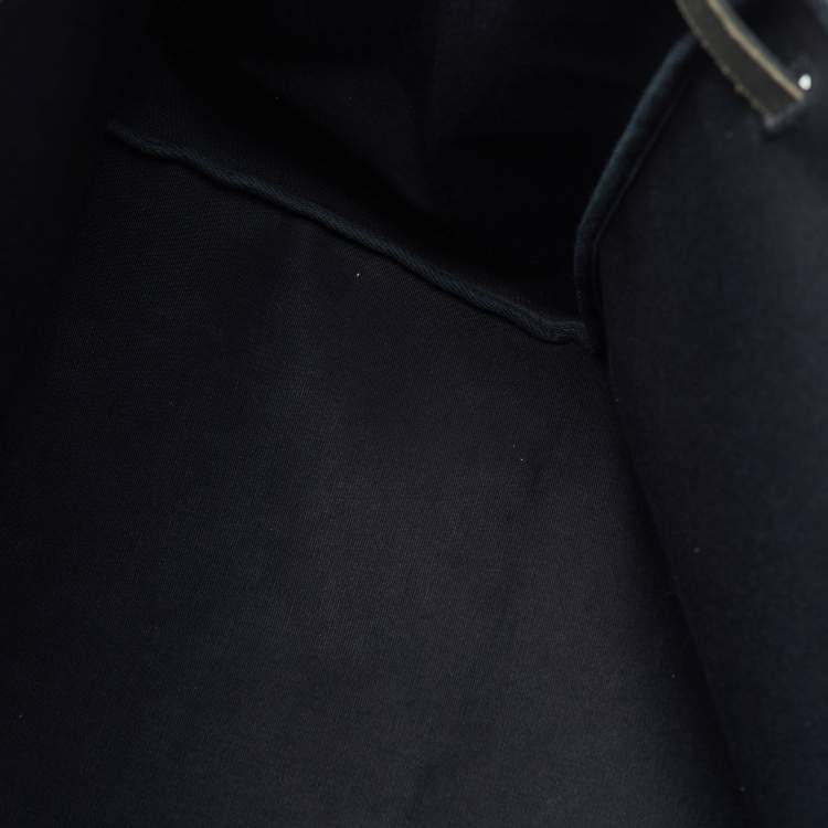 Pre Owned Hermes Black Canvas and Leather Herbag 50 Bag