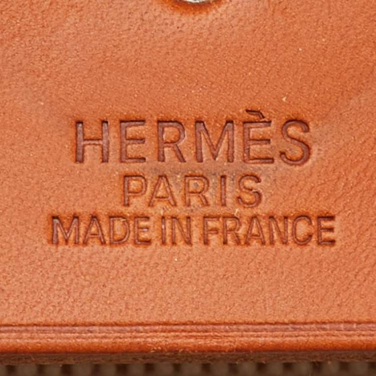 Pre Owned Hermes Ecru/Natural Toile and Vache Hunter 2-in-1 Herbag 39 Bag