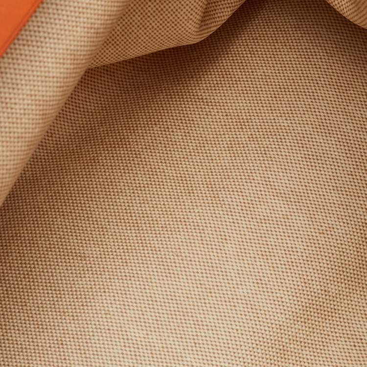 Pre Owned Hermes Ecru/Natural Toile and Vache Hunter 2-in-1 Herbag 39 Bag