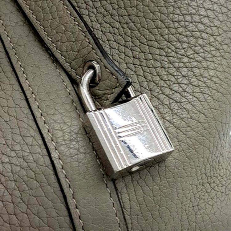 Pre Owned Hermes Grey Leather Rock Picotan 18