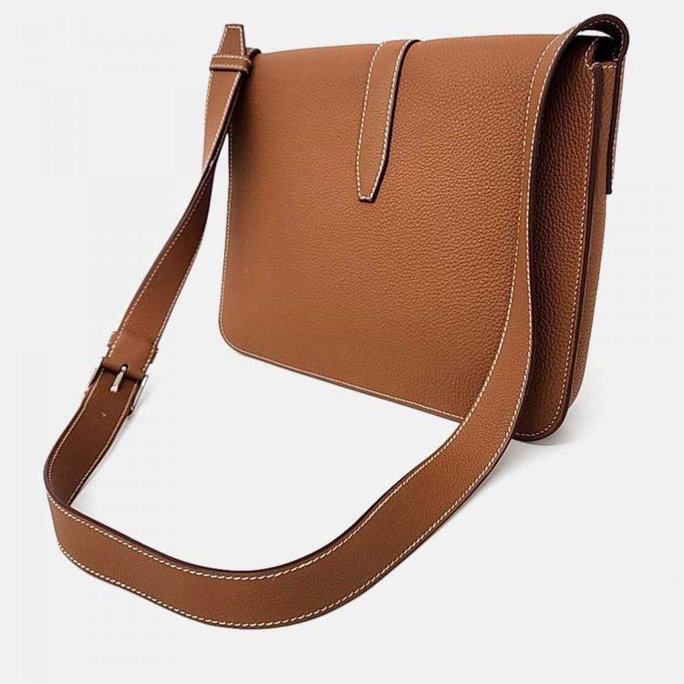 Pre Owned Hermes  Steve Wright Junior Brown Crossbody Bag