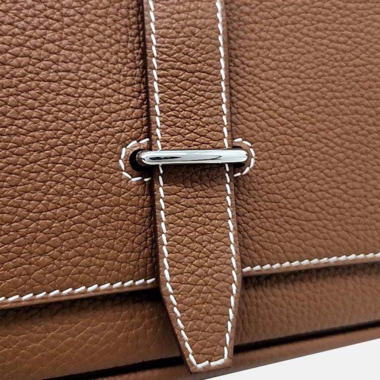 Pre Owned Hermes  Steve Wright Junior Brown Crossbody Bag