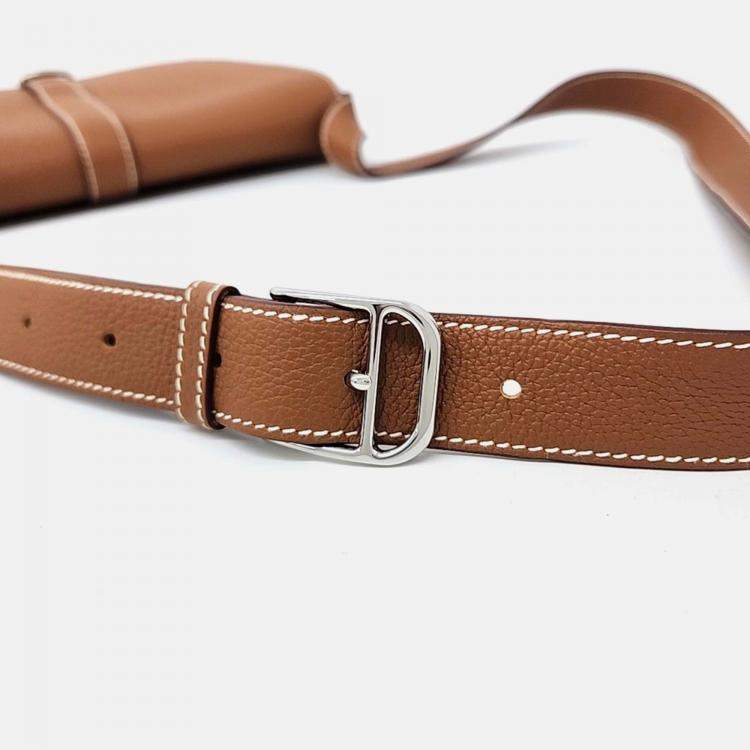 Pre Owned Hermes  Steve Wright Junior Brown Crossbody Bag