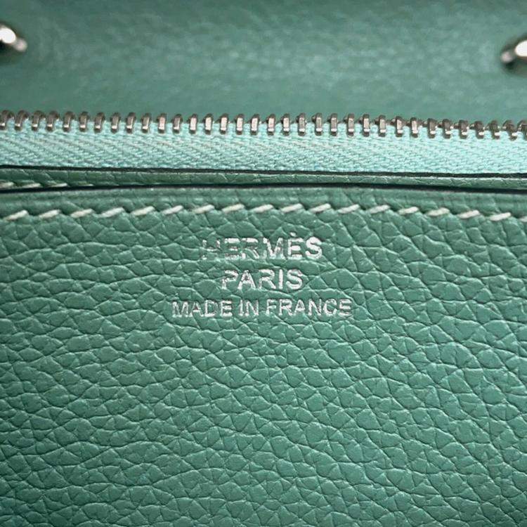 Pre Owned Hermes Convoyeur Mini Blue Evercolor Leather Shoulder Bag