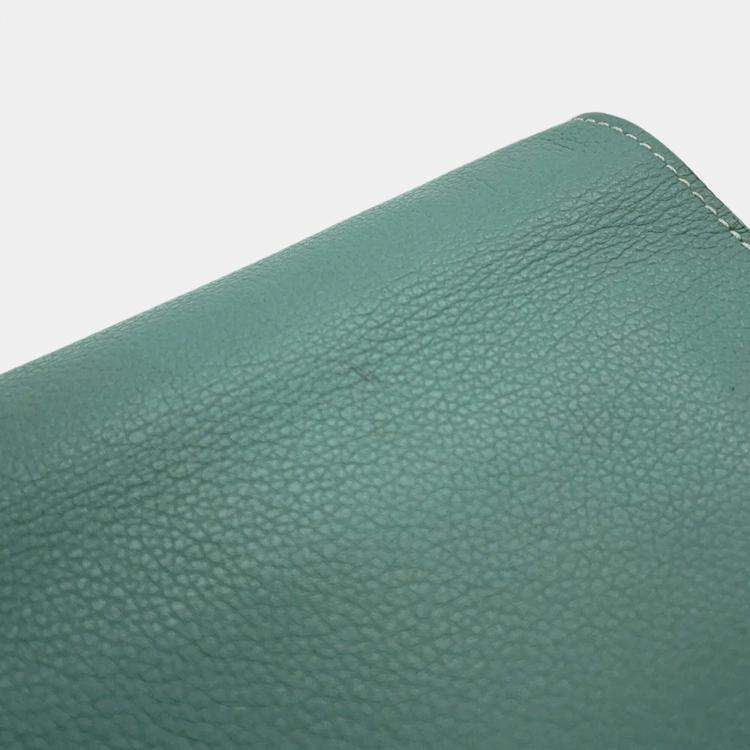 Pre Owned Hermes Convoyeur Mini Blue Evercolor Leather Shoulder Bag