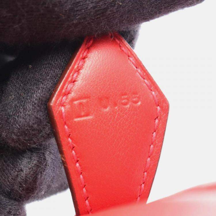 Pre Owned Hermes Bolide1923 30 Vermillon