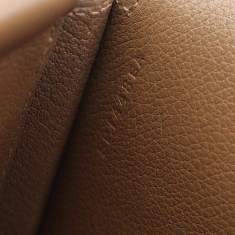Pre Owned Hermes New Drug 22 Shoulder Handbag H080214Ckd0 Evercolor Leather Brown
