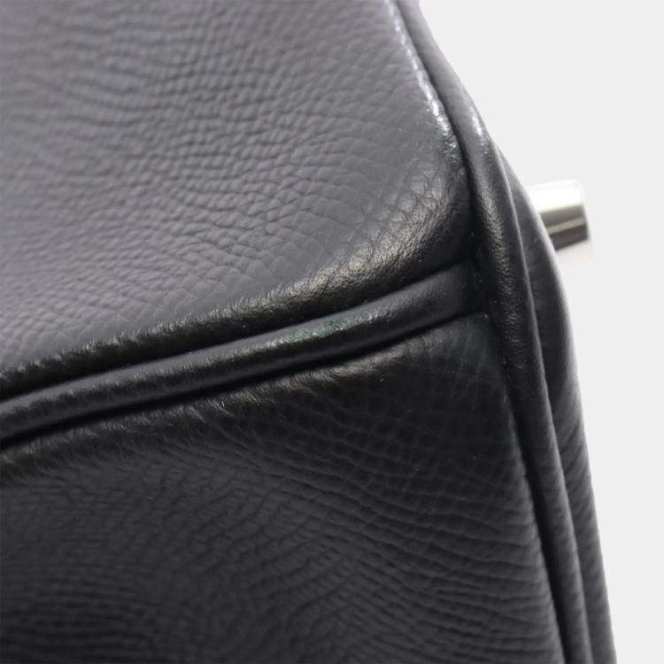 Pre Owned Hermes Birkin 30 Handbag Epsom Leather Epsom Black