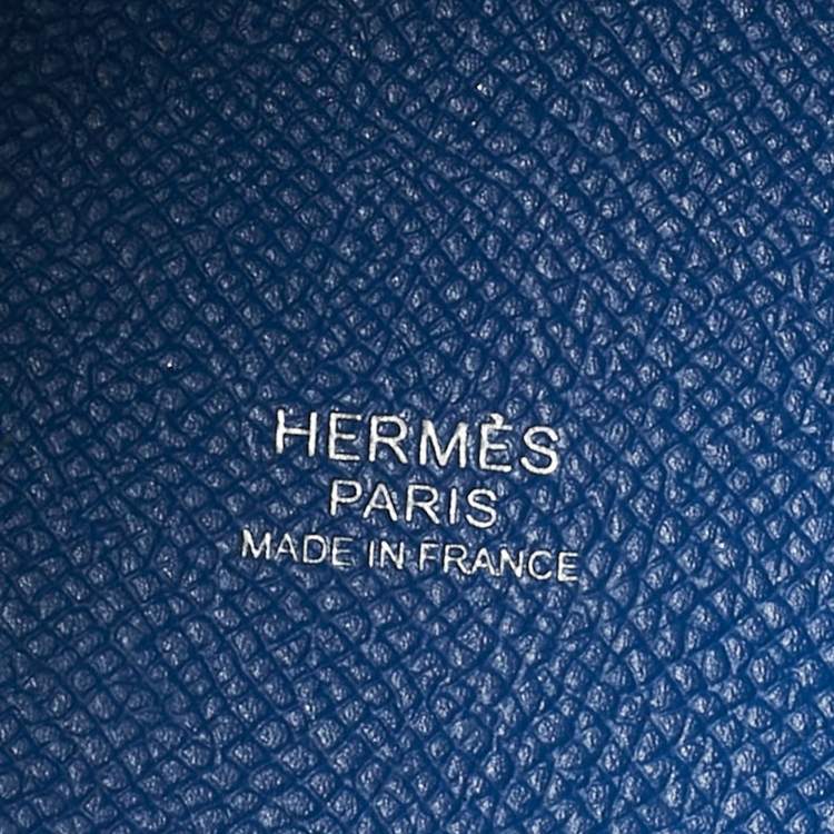 Pre Owned Hermes Bleu Zellige/Bleu Encre/Rouge Epsom Leather Picotin Lock Tressage 18 Bag
