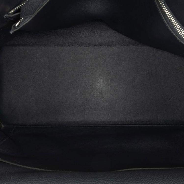 Pre Owned Hermes Kelly Maxi 42 Black Togo Leather Shoulder Bag