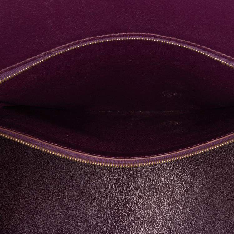 Pre Owned Hermes Birkin 35 Purple Togo Leather Shoulder Bag