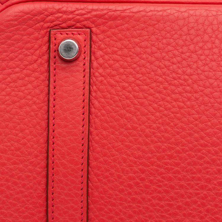 Pre Owned Hermes 35 Birkin Red Togo Leather Shoulder Bag