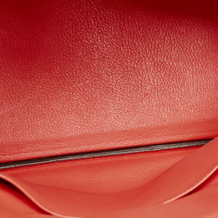 Pre Owned Hermes Rose Jaipur Taurillon Clemence Leather Gold Finish Birkin 30 Bag