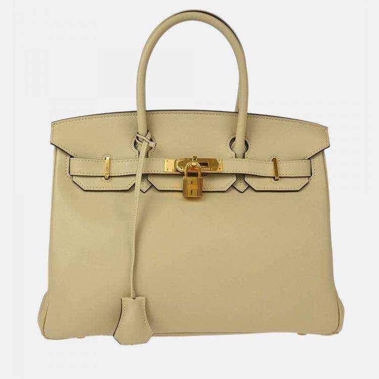Pre Owned Hermes Birkin 30 Perchemin Swift Handbag