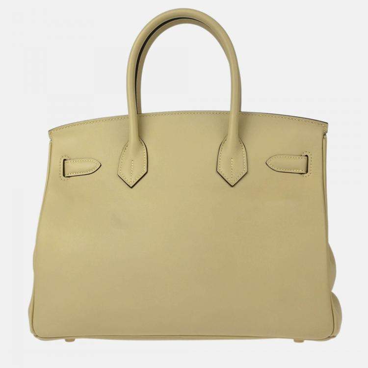 Pre Owned Hermes Birkin 30 Perchemin Swift Handbag