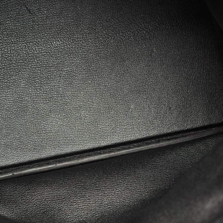Pre Owned Hermès Noir Togo Leather Palladium Finish HAC Birkin 40 Bag