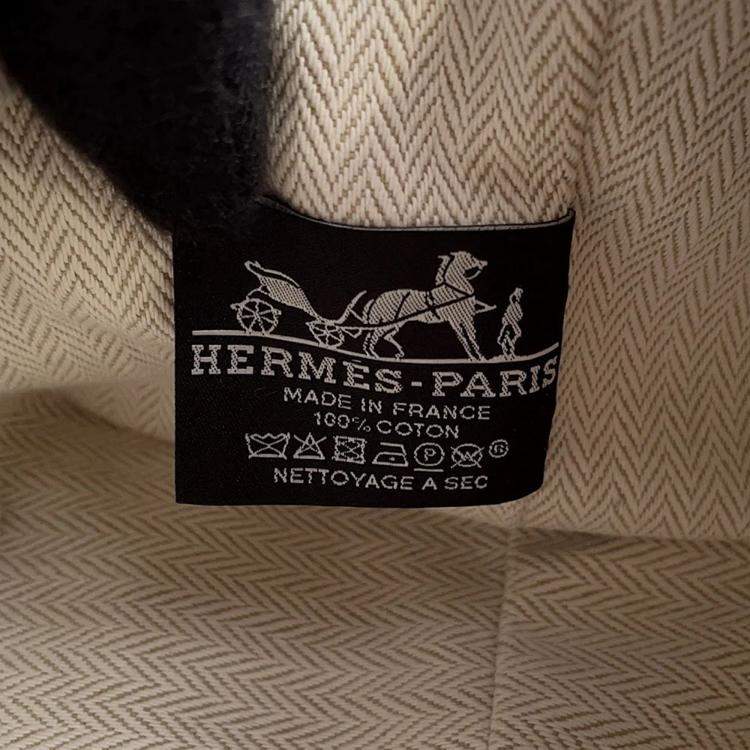 Pre Owned Hermes Bride-a-Brac PM Hibiscus Canvas Pouch