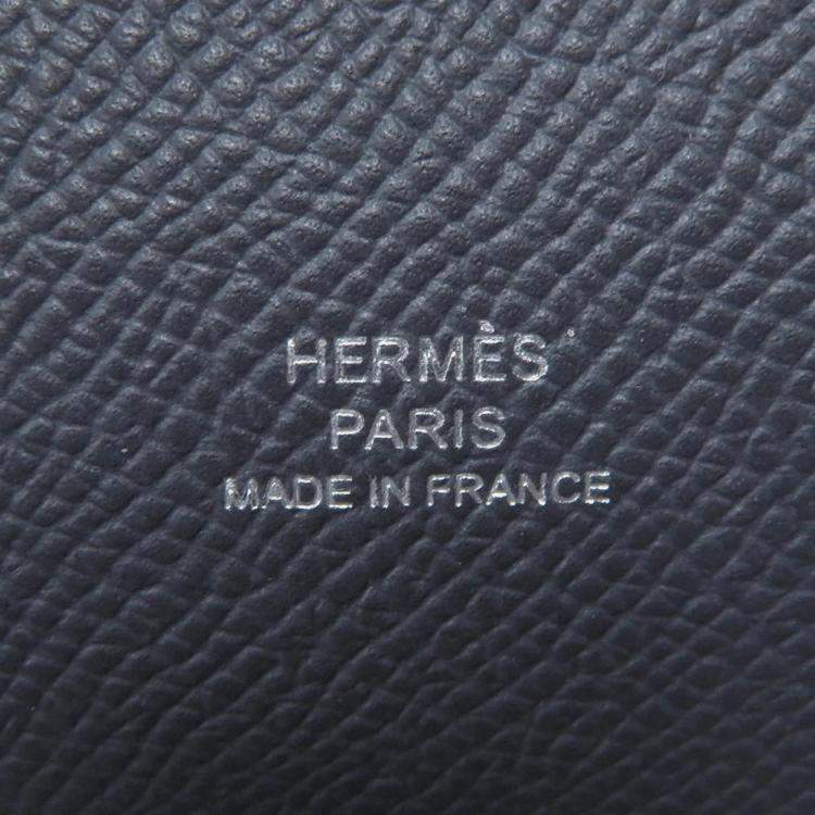 Pre Owned Hermes Hermesnap Grimist Epsom Leather Wallet