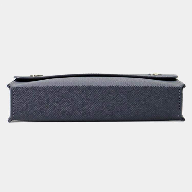 Pre Owned Hermes Hermesnap Grimist Epsom Leather Wallet