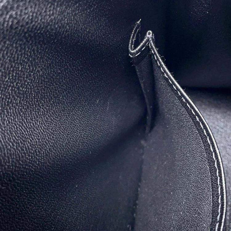 Pre Owned Hermes Kelly Sellier 25 Black Epsom Leather Handbag