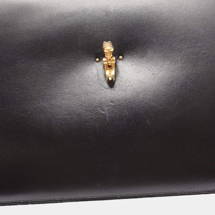 Pre Owned Hermes Vasco Leather Black Bag