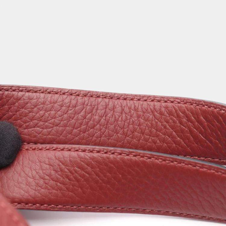 Pre Owned Hermes Picotin Lock H Rouge Bordeaux Taurillon Clemence MM