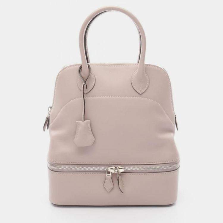 Pre Owned Hermes Bolide Sucre Glycine Pink Swift Leather