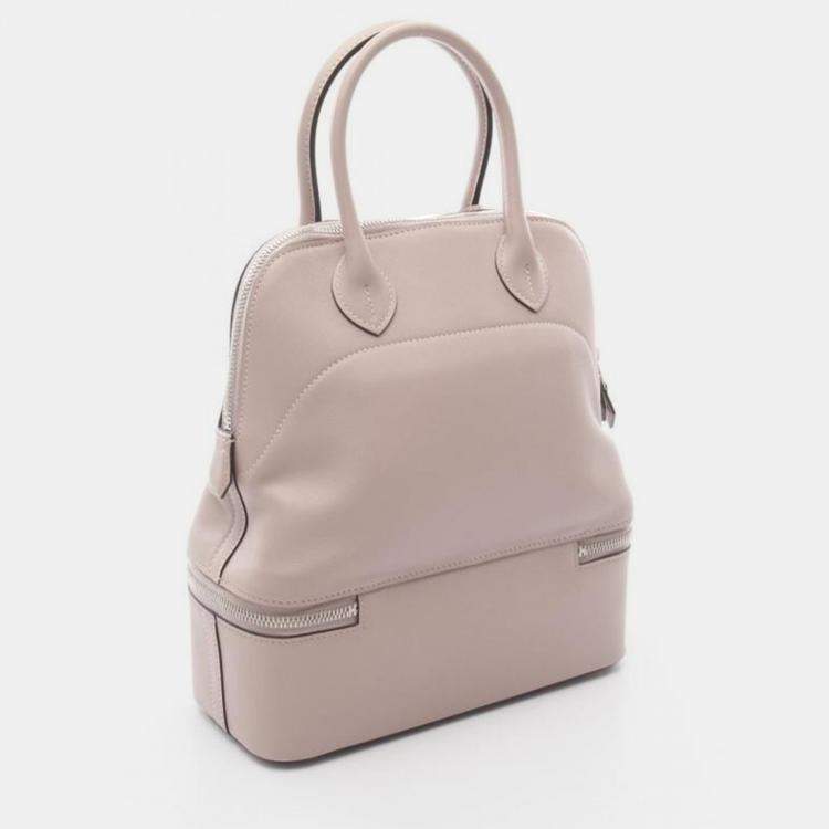Pre Owned Hermes Bolide Sucre Glycine Pink Swift Leather