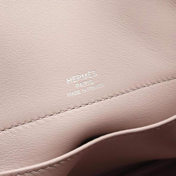 Pre Owned Hermes Bolide Sucre Glycine Pink Swift Leather