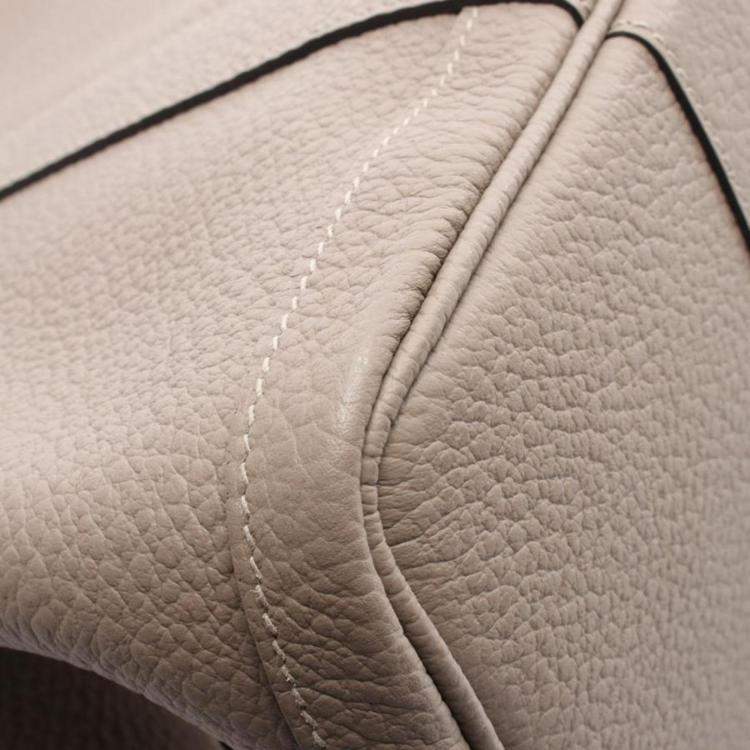 Pre Owned Hermes Garden Party Gris Tourterelle PM