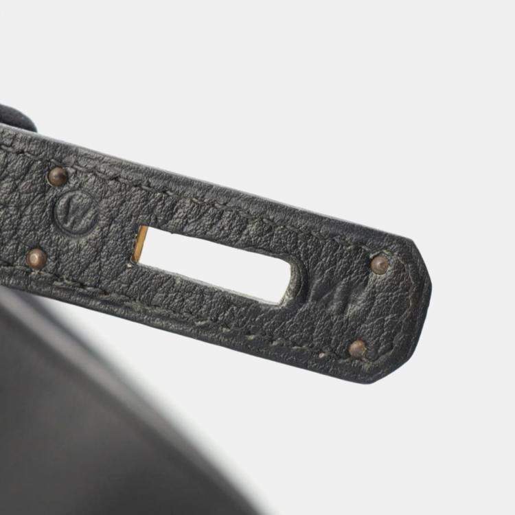 مملوكة مسبقًا Hermes Kelly Sports Black Leather Shoulder Bag