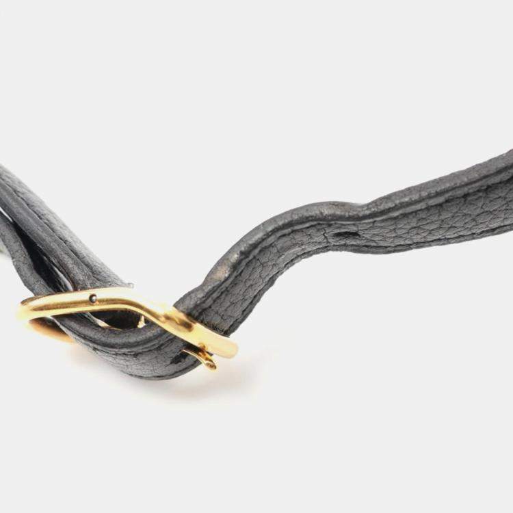 مملوكة مسبقًا Hermes Kelly Sports Black Leather Shoulder Bag