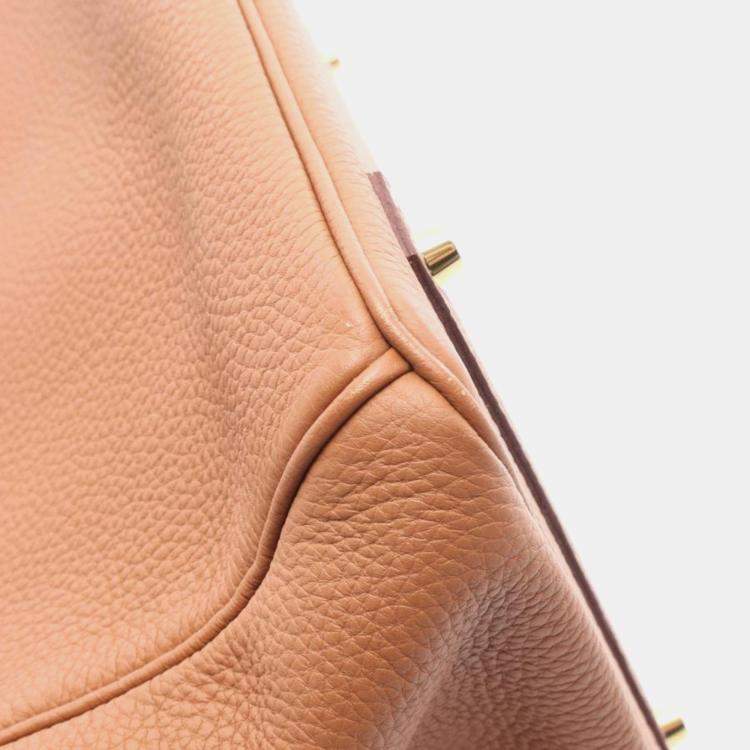 Pre Owned Hermes Birkin 40 Gold Togo Handbag