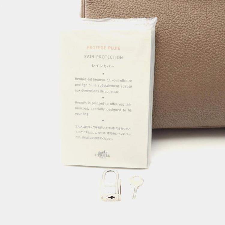 Pre Owned Hermes Birkin 30 Etoupe Gray Togo Handbag