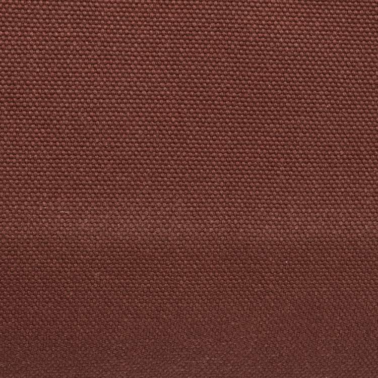 Pre Owned Hermès Rouge H Toile Canvas and Vache Hunter Leather Herbag 31 Bag
