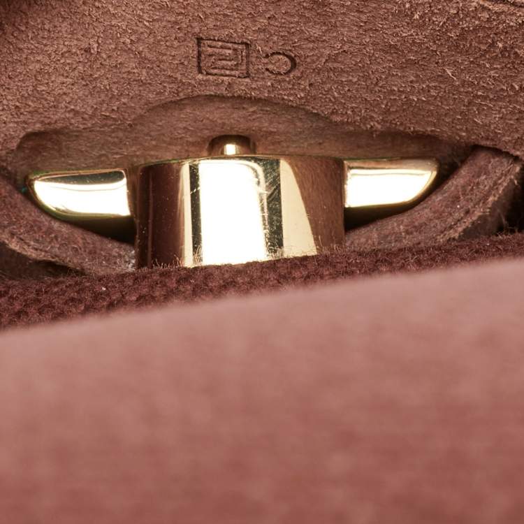 Pre Owned Hermès Rouge H Toile Canvas and Vache Hunter Leather Herbag 31 Bag
