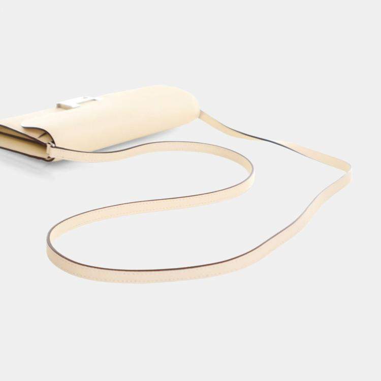 Pre Owned Hermes Constance To Go Wallet Craie Epsom Leather Wallet